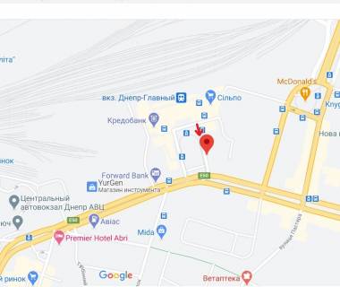 Ситилайт B в Днепр (Днепропетровск), 1.2х1.8  Вокзальна пл (кол. Петровського пл.), в районі буд. 2 схема