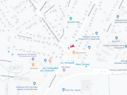 Billboard B in Kharkiv, 3x6  Гінзбурга (кол. Жилярді) вул. - Рильського (кол. Ковпака) вул., з центру scheme