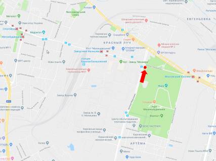 Билборд  в Харькове, 3x6  Академіка Волкова (Морозова) вул. - вул. Плеханівська в бік пр. Московського схема