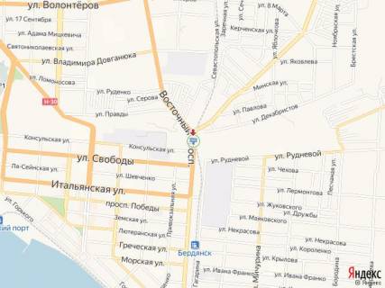 Білборд, Бігборд (Борд)  A у Бердянську Восточный пр., 166, ТЦ "Амстор" схема