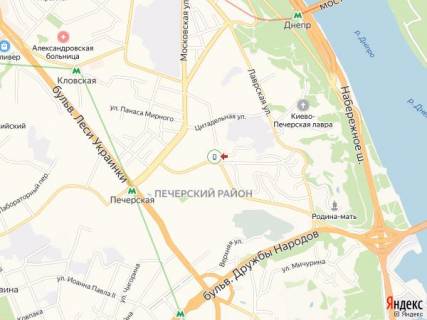 Ситилайт A в Киеве Старонаводницька вул. - Добровольчих батальйонів вул., біля світлофор схема