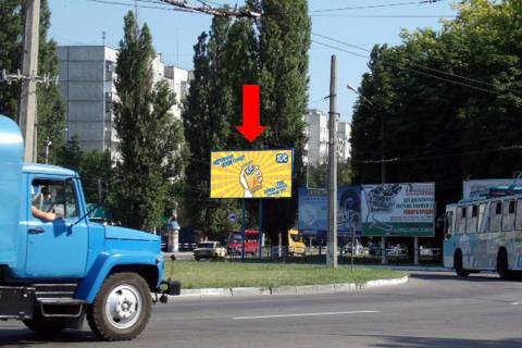 Билборд A в Кременчуге, 3x6  Українки пр. (кол. 50-річчя Жовтня пр.), біля Пивзаводу фото 1