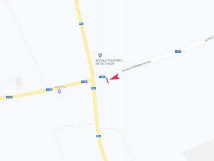 Білборд, Бігборд (Борд)  B у , Велика Писарівка (Велика Писарівка), 3x6  Автодорога Суми-Богодухів (Р-45), 85 км-300 вправо, смт Велика Писарівка схема