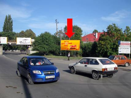 Билборд A в Ужгороде, 3x6  Будителів вул. / Анкудінова вул., в бік вокзалу фото 1