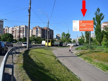 Видеоборд A в Киеве, 3x6  просп. Червоної Калини (Володимира Маяковського), 38/10 - вул. Лифаря (колиш. вул. Сабурова), в бік Олександри Екстер вул. (Цвєтаєвої Марини), з центру - 583893 фото 1