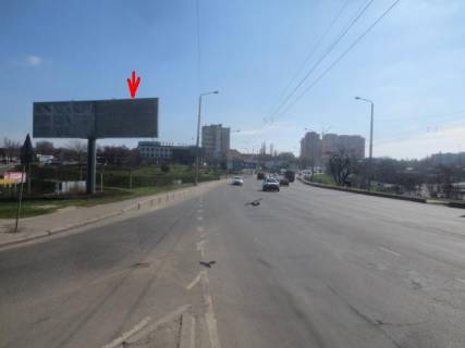 Билборд + в Одессе, 3x6  Грушевського вул., біля моста, (1), правий фото 1