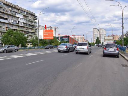 Билборд B в Киеве, 3x6  Архипенка вул. (колиш. М. Залки), навпроти супермаркету "Сільпо", в бік просп. Володимира Івасюка (Героїв Сталінграда) фото 1