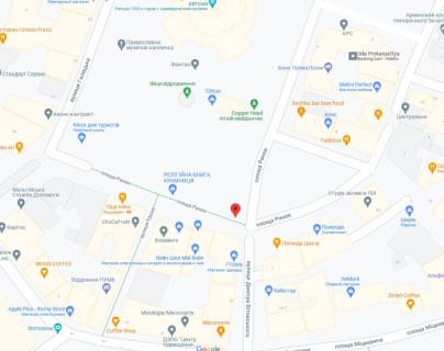 Видеоборд A у Івано-Франківську, 1.8x1.2  Ринок пл., 12, Ратуша, з боку Міцкевича пл. - 569485 схема