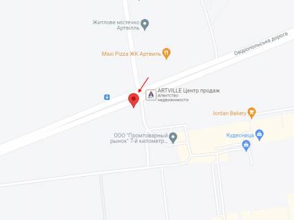 Билборд + в Одессе, 3x12  7-й км, центральний в'їзд схема