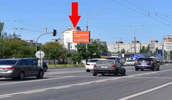 Билборд B в Киеве, 3x6  проспект Воскресенський., 27, в бік просп. Романа Шухевича (Генерала Ватутіна) фото 1