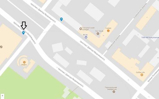 Ситилайт  в Днепр (Днепропетровск) пр. Д. Яворницького (К.Маркса), 97 схема