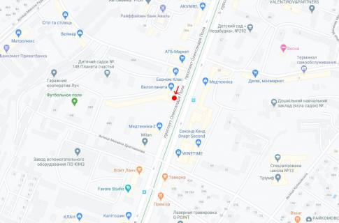 Non-Standard A in Dnipro (Dnipropetrovsk), 0,98х1,98  Pr.Oleksandra Pola, bila bud.22 scheme