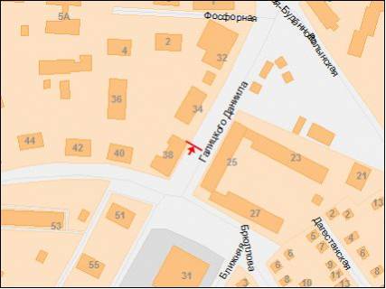 Билборд B в Днепр (Днепропетровск), 6х3  вул.Данила Галицького (Будьонного), 38 схема