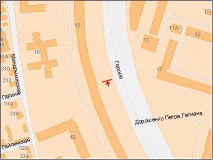 Billboard B in Dnipro (Dnipropetrovsk), 6х3  av.Geroiv, 12 scheme