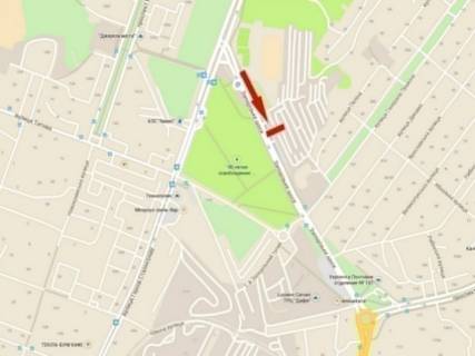 Билборд B в Днепр (Днепропетровск), 6х3  Запорізьке шосе, розвилка, автостоянка схема
