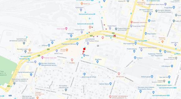 Нестандарт A в Днепр (Днепропетровск), 1,66х2,16  Пр. Дмитра Яворницького (Карла Маркса), біля буд.125 схема