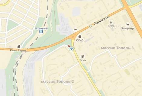 Билборд B в Днепр (Днепропетровск), 6х3  вул.Панікахи, навпроти буд.№53, до центру схема