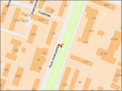 Билборд  в Днепр (Днепропетровск) пр. Олександра Поля (Кірова),76 схема