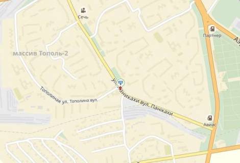 Билборд A в Днепр (Днепропетровск), 6х3  вул.Панікахи, 91, до центру схема