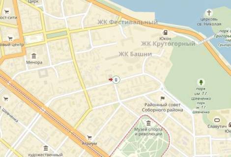 Ситилайт  в Днепр (Днепропетровск) вул. Володимира Вернадського (Дзержинського), 18А схема