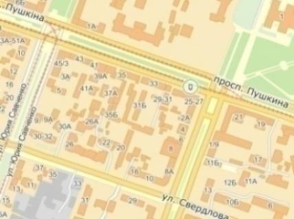 Ситилайт  в Днепр (Днепропетровск) пр. Лесі Українки (Пушкіна), 27 (Піца Челентано, маг. СІМ'Я) схема