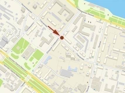 Бэклайт A в Днепр (Днепропетровск), 3,14х2,32  вул. Князя Володимира Великого (Плеханова), перехрестя з вул.Ю. Словацького, світлофор, в центр схема