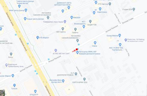 Нестандарт B в Днепр (Днепропетровск), 1,18х1,98  Вул.Панікахи, біля буд.5 схема