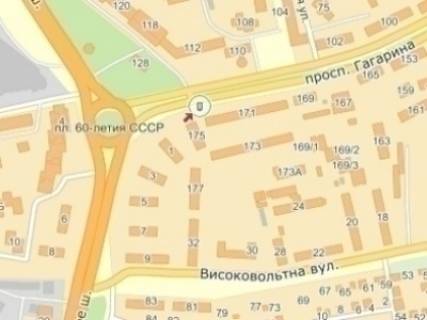 Ситилайт  в Днепр (Днепропетровск) пр.Науки (Гагаріна), 175, зупинка громадського транспорту схема