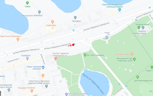 Non-Standard A in Dnipro (Dnipropetrovsk) Вул.Набережна Заводська, навпроти буд.76 scheme