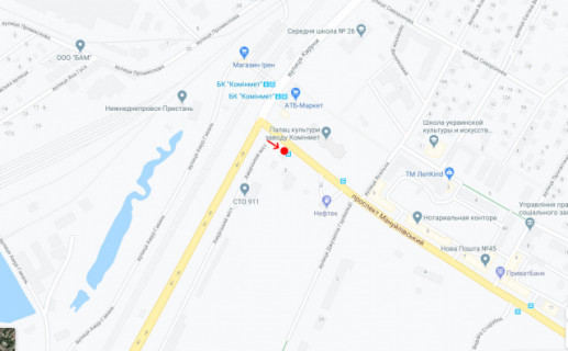 Нестандарт B у Дніпро (Дніпропетровськ) У районі пр.Мануйлівського, буд.2 схема