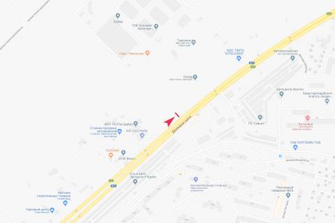 Billboard B in Dnipro (Dnipropetrovsk), 5,9х2,9  Donec'ke sose (navproti budinku No162) -3-. Agrosouz scheme