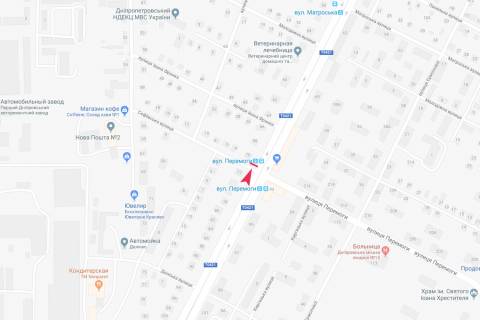 Билборд B в Днепр (Днепропетровск), 6х3  пр.Богдана Хмельницького (Героїв Сталінграда), 70 – вул.Софіївська схема