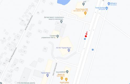 Non-Standard A in Dnipro (Dnipropetrovsk), 0,98х1,96  Vst.Naberezna Peremogi, 26, poruc z AO KB Privatbank scheme