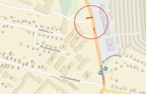 Билборд B в Днепр (Днепропетровск), 6х3  вул.Космічна, Дитяча лікарня схема