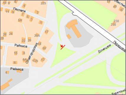 Билборд B в Днепр (Днепропетровск) Донецьке шосе – вул.Передова схема
