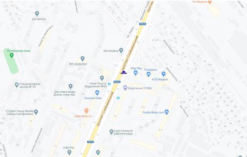 Бэклайт A в Днепр (Днепропетровск), 3,14х2,32  пр.Слобожанський, в районі буд.14А схема