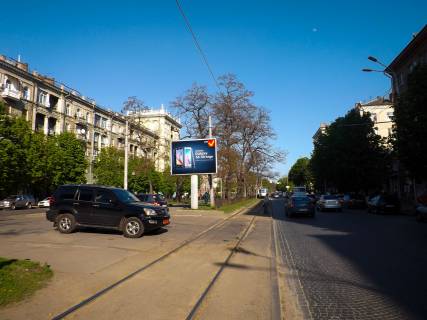 Бэклайт A в Днепр (Днепропетровск), 4х3  пр. Дмитра Яворницького (Карла Маркса) – вул.Василя Чапленка, в центр, бек-лайт 4х3 фото 1