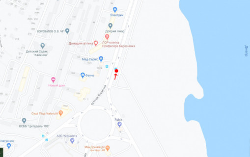Non-Standard A in Dnipro (Dnipropetrovsk) Вул.Набережна Перемоги, навпроти буд.100 scheme
