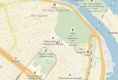 Ситилайт A в Днепр (Днепропетровск) вул. Яворницького, 5 -1- схема