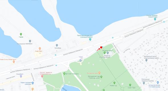 Нестандарт A в Днепр (Днепропетровск), 1,17х2,10  Вул.Набережна Заводська, біля буд.№53 схема