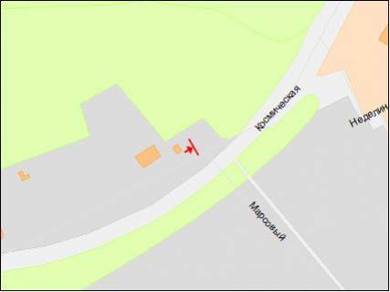 Билборд B в Днепр (Днепропетровск), 6х3  вул.Космічна, 28а схема