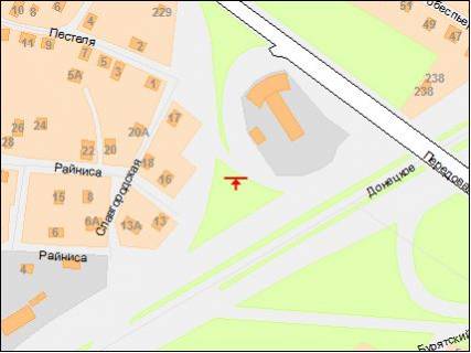 Билборд  в Днепр (Днепропетровск) Донецьке шосе - вул.Передова схема