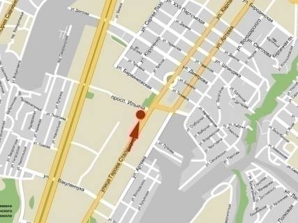 Billboard B in Dnipro (Dnipropetrovsk), 5,9*2,9  av.Bogdana Hmel'nic'kogo, 2, pered av.Pilipa Orlika, do centru scheme