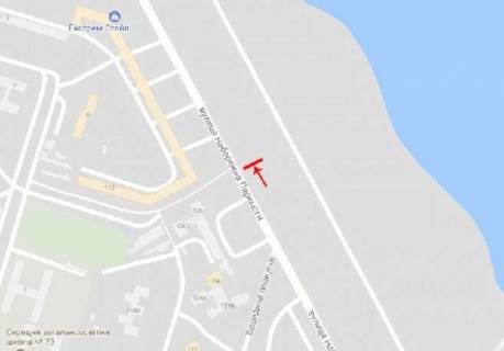 Билборд A в Днепр (Днепропетровск), 6х3  вул.Набережна Перемоги, 120, кінотеатр "Салют", до центру схема