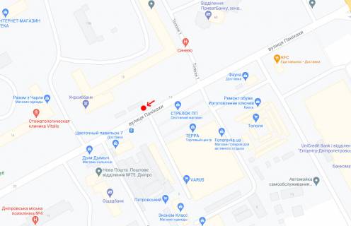 Нестандарт C у Дніпро (Дніпропетровськ), 1,98х2,67  Вул.Паникахи, 15 -1- схема