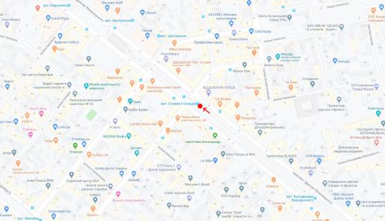 Нестандарт A в Днепр (Днепропетровск), 0,75х1,61 (перф)   Пр. Дмитра Яворницького (Карла Маркса), напроти буд.44 схема