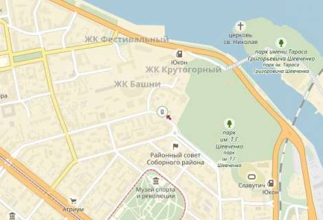 Ситилайт  в Днепр (Днепропетровск) вул. Володимира Вернадського (Дзержинського), 35А -2- схема