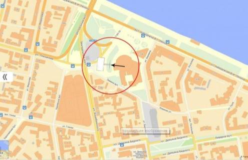 Нестандарт B у Дніпро (Дніпропетровськ), 5,7х2,5  вул. Князя Володимира Великого (Плеханова) (цирк) схема