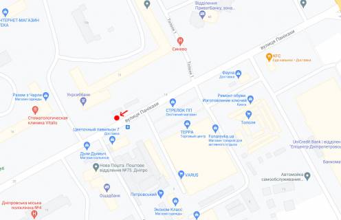 Нестандарт A у Дніпро (Дніпропетровськ), 0,74х1,59(перф)  Вул.Паникахи, 15 -2- схема
