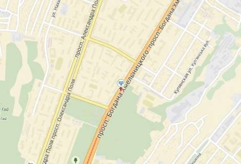 Билборд  в Днепр (Днепропетровск) пр. Богдана Хмельницкого, 22/24, біля "АТЛ" схема